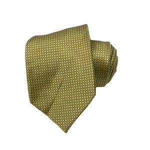 Van Heusen 100% Silk Gold Tie, RN121148 CA50900